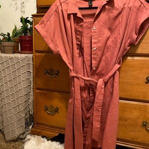 Pink Belted Dress | Forever 21